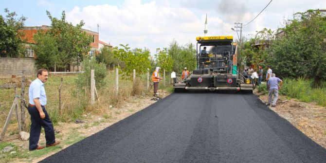Bafra’nın 100 Bin Ton Asfalt Hedefi