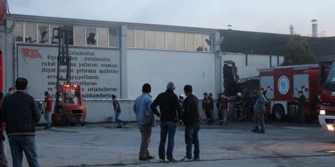 Tekirdağ’da Tekstil Fabrikasında Yangın