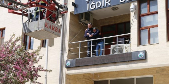 Iğdır Belediyesinden Yangın Tatbikatı