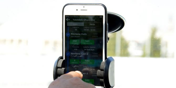 Konya’da Sürücülere Mobil Uygulamadan Otopark Bulma Kolaylığı