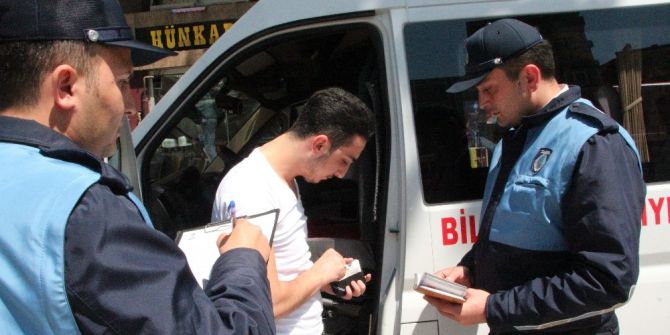 Zabıtalardan Dolmuşçulara Kapsamlı Denetim
