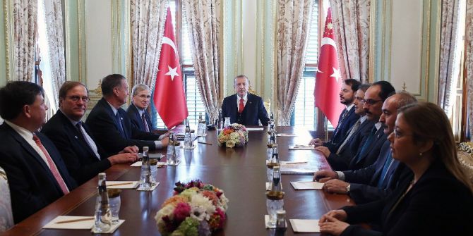 Cumhurbaşkanı Erdoğan, Atlantik Konseyi Yönetim Kurulu’nu Kabul Etti