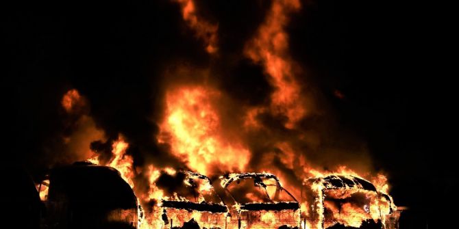 Yolcu Otobüsleri Alev Alev Yandı