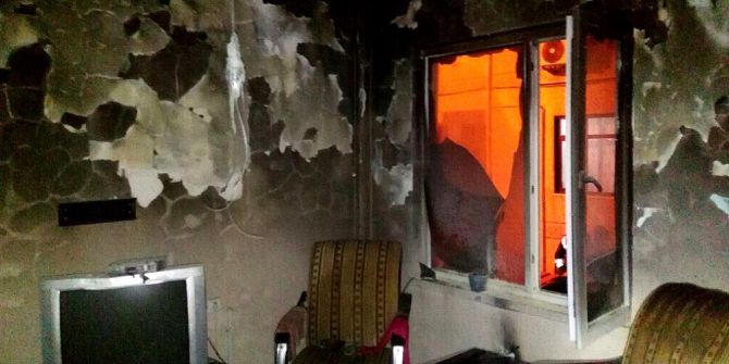 Dışarı Çıkamayan Yaşlı Kadın Yangında Can Verdi