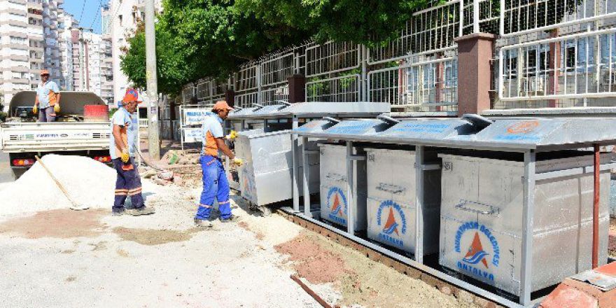 Muratpaşa’da Bin 750. Yeraltı Konteyneri Yeşilbahçe’de