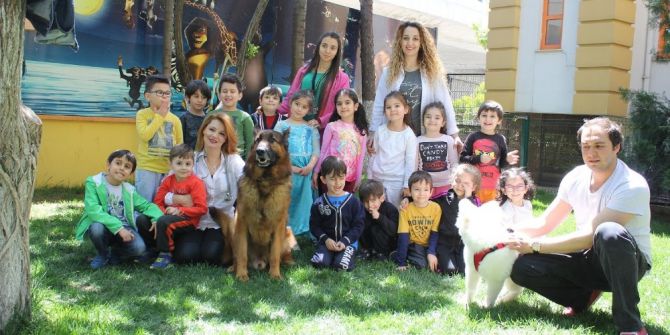 Gkv’li Minikler Okullarında Evcil Hayvanları Ağırladı