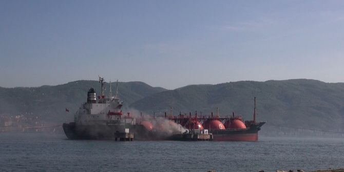 Lpg Tankerinde Soğutma Çalışmaları Devam Ediyor