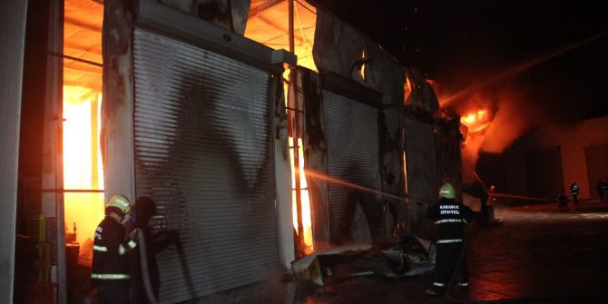 Karabük’te Sebze Halinde Kundaklama