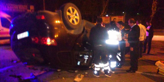 Başkent’te Kontrolden Çıkan Otomobil Takla Attı: 2 Yaralı
