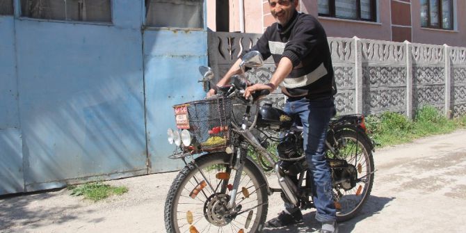 Bisikletini Motor Yaptı