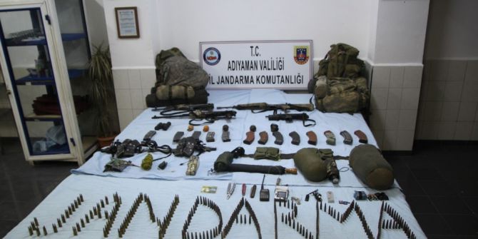 Adıyaman’da Yapılan Operasyonda Silah Ve Mühimmat Ele Geçirildi