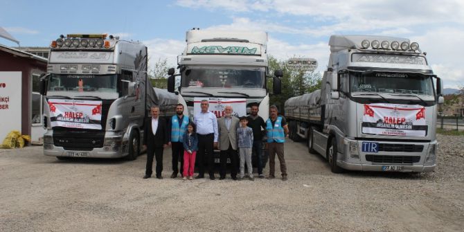 Elazığ’dan Suriye’ye 3 Tır Yardım