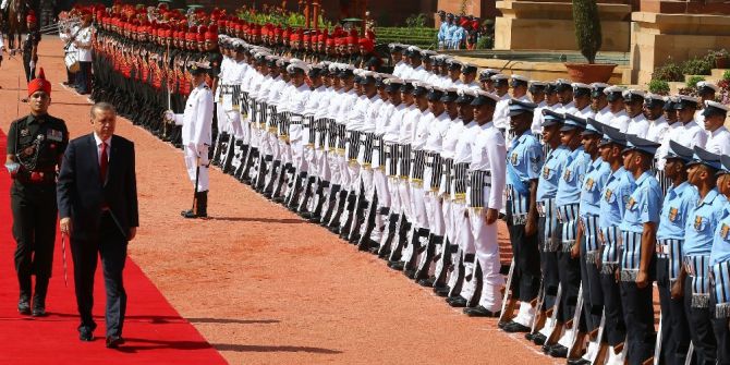 Cumhurbaşkanı Erdoğan, Hindistan’da Resmi Törenle Karşılandı