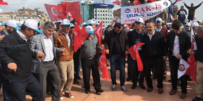 Hak-iş’ten Taksim’de Horonlu Kutlama