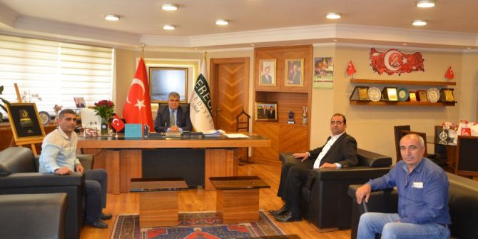 Başkan Özgüven Adana Ereğlililer Derneği’ni Makamında Ağırladı