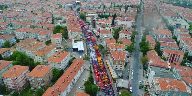 Bakırköy’de 1 Mayıs Kutlamalarına Giden Gruplar Havadan Görüntülendi