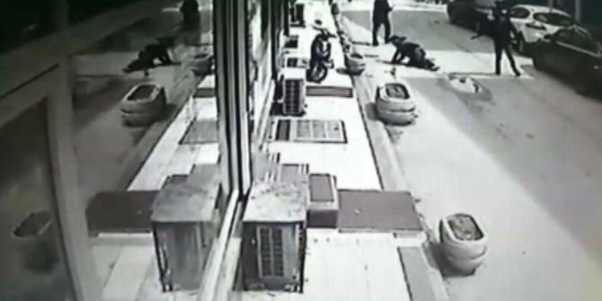 Düzce’de Silahlı Yaralama Kameralara Yansıdı