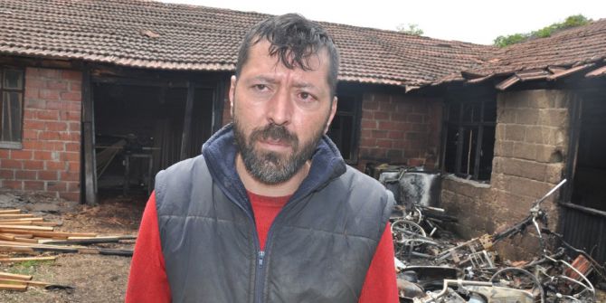 Motosikletler Alev Alev Yandı