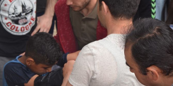 Suriyeli Çocuğun Porsuk Çayı’na Düşme Anı Kamerada