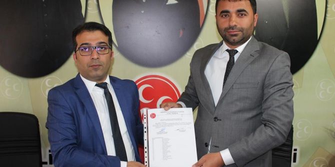 Mhp Battalgazi İlçe Başkanı Mesut Samanlı Mazbatasını Aldı