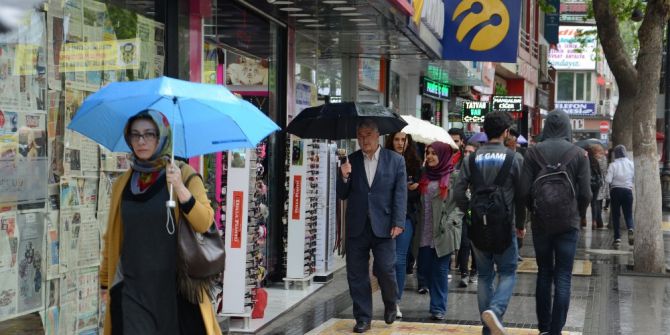 Malatya’da Sağanak Yağış Etkili Oldu