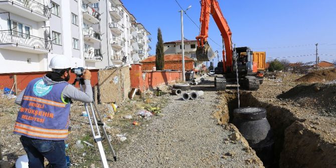 Çardak’a 7 Bin 500 Metre Kanalizasyon Hattı