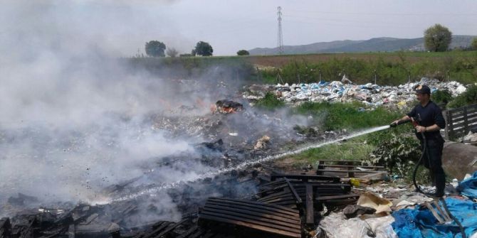 Yanan Çöplük Kapatılıyor