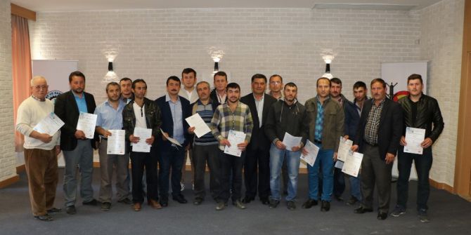 Ahşap Kalıpçılık Ustaları ‘Mesleki Yeterlilik’ Belgelerini Aldı.