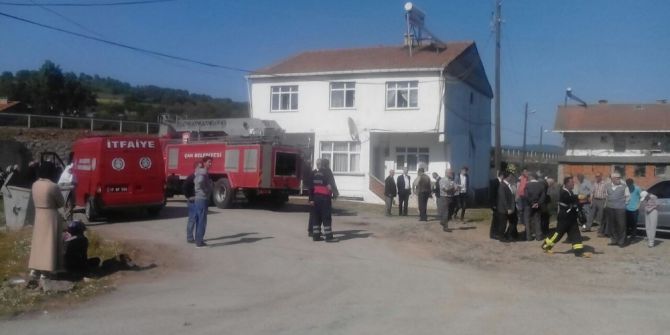 Çan’da Cenaze Evinde Yangın