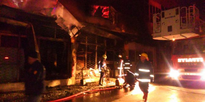 Başkent’te Yangın Paniği