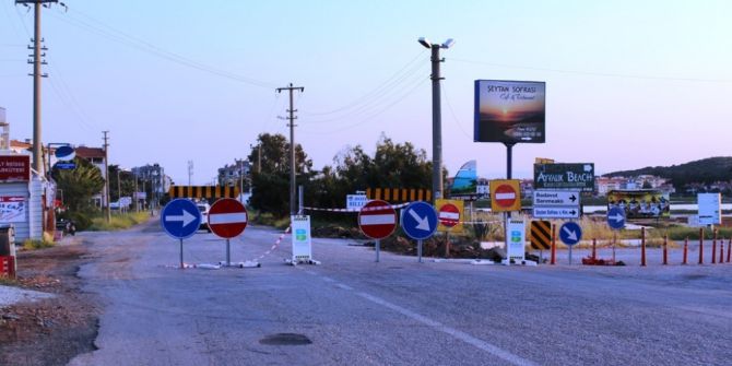 Sarımsaklı Yolu Ulaşıma Kapatıldı