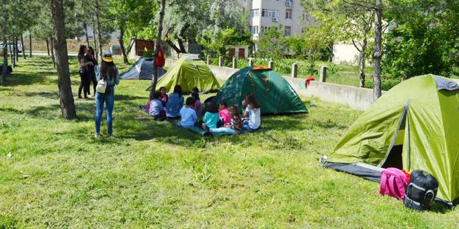 Minik Öğrencilerden Doğa Kampı