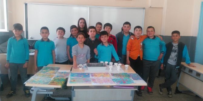 Balyalı Öğrenciler Ebru Sanatı İle Tanıştı