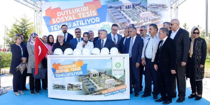 Meram’da Dutlu Koruluğu Sosyal Tesisinin Temeli Atıldı