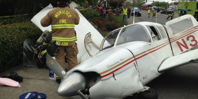 Abd’de Küçük Uçak Alev Alarak Düştü