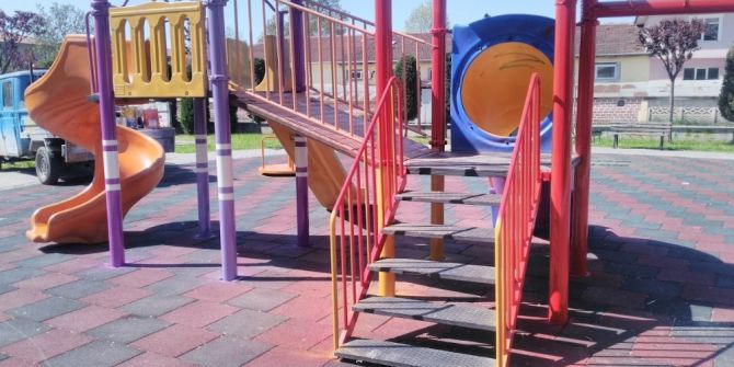 Oyun Parklarında Kauçuk Zemin Yapılıyor