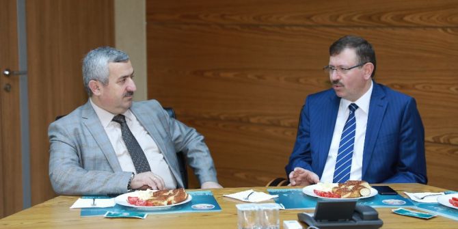 İsu Genel Müdürü Bayram, Başkan Baran’la Bir Araya Geldi