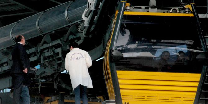 İstasyonda Bakım Yapan Yabancı Uyruklu Mühendise Teleferik Çarptı