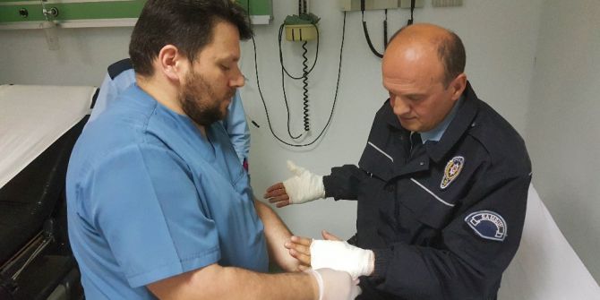 Polisten Kaçarken Polisle Birlikte Hastanelik Oldu