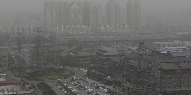 Çin’de Kum Fırtınası Tüm Bölgeyi Sardı