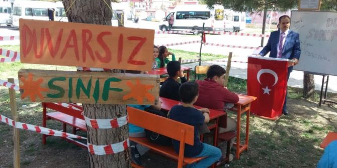 Duvarsız Sınıf’ta Eğitim Başladı