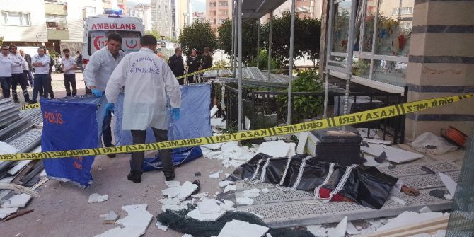 Samsun’da 4. Kattan Düşen İşçi Öldü
