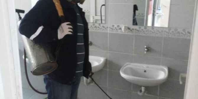 Okullar İlaçlanıyor