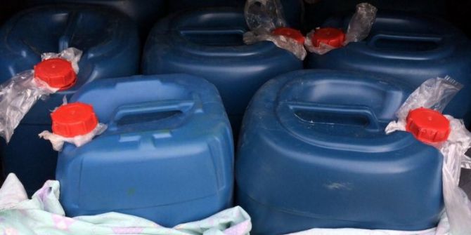 Başkale’de 210 Litre Asit Anhidrit Ele Geçirildi