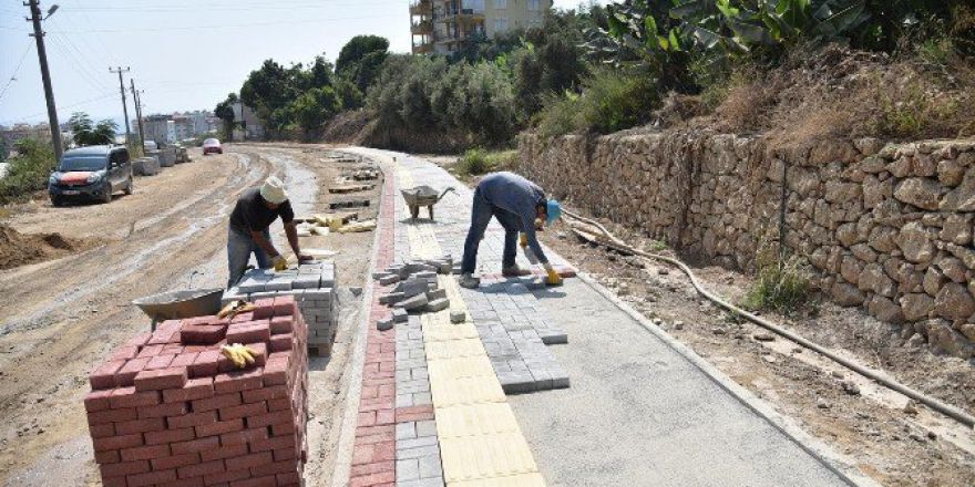 Kestel Mahallesi İşletme Fakültesi Yolu Kaldırıma Kavuşuyor