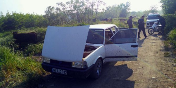 Çaldıkları Otomobilin Benzini Bitince Bıraktılar