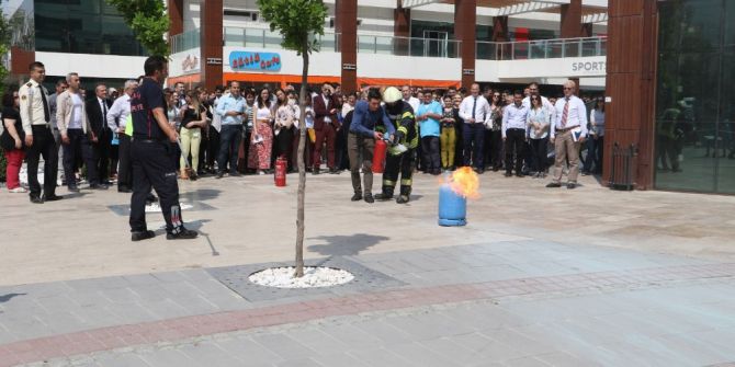 Maski’de Yangın Tatbikatı