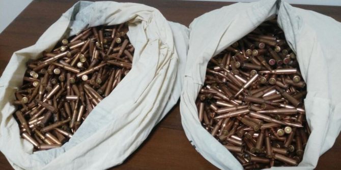 Silvan’da Toprağa Gömülü 2 Çuval Mermi Ele Geçirildi