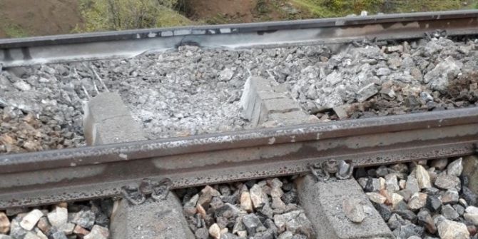 Bingöl’de Tren Geçişi Sırasında Patlama