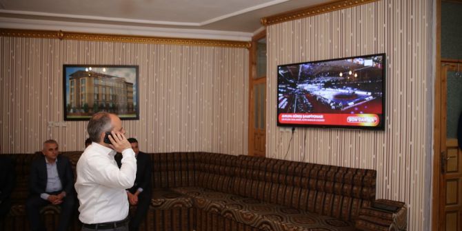 Bakan Çağatay Kılıç, Taha Akgül’ün Şampiyonluk Maçını İzledi